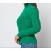 [S/M] Μπλούζα πλεκτή χνουδωτή ζιβάγκο Πράσινο