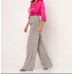 [Μ] Παντελόνι φαρδύ με πιέτες Γκρι
