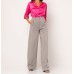 [L] Παντελόνι φαρδύ με πιέτες Γκρι