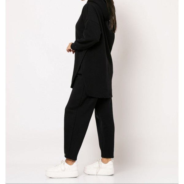 [M/L]Φόρμα με κουμπί στο μπατζάκι Μαύρο