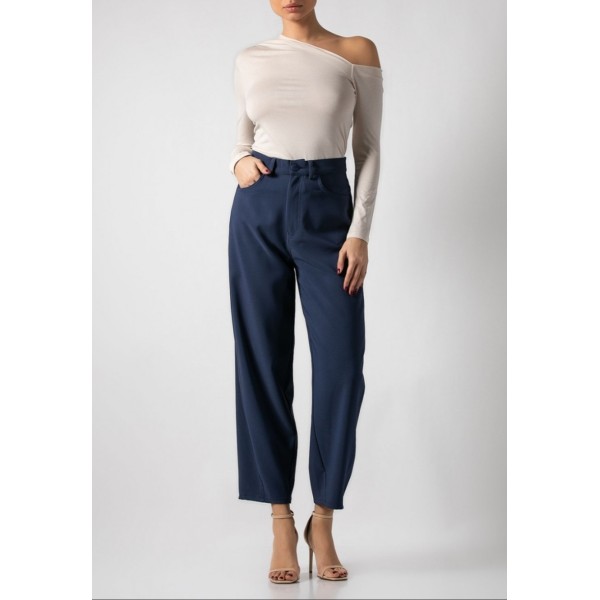 [L] Παντελόνι carrot fit Ραφ